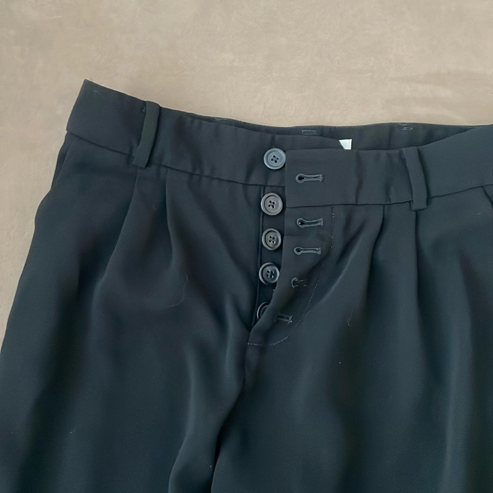 Anthropologie Buttoned Fly Tapered Trouser